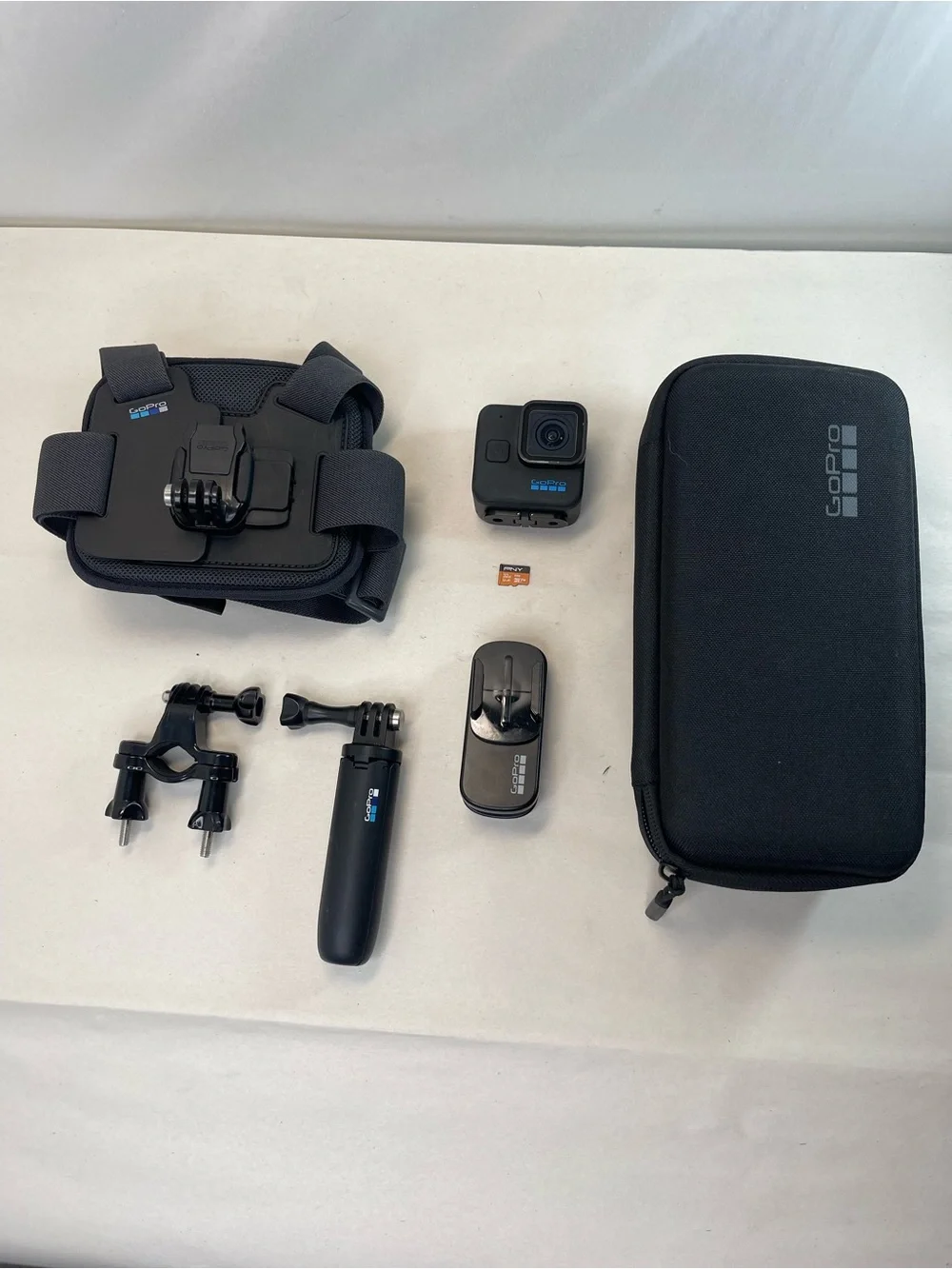 GoPro HERO 11 Black Mini Action Camera Bundle w/ Case Chest Mount 32GB SD Card